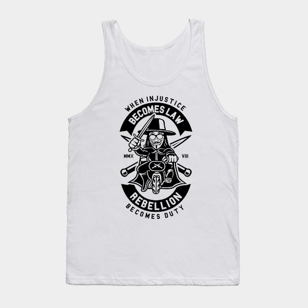 Anonymous Rebellion Tank Top by Z1